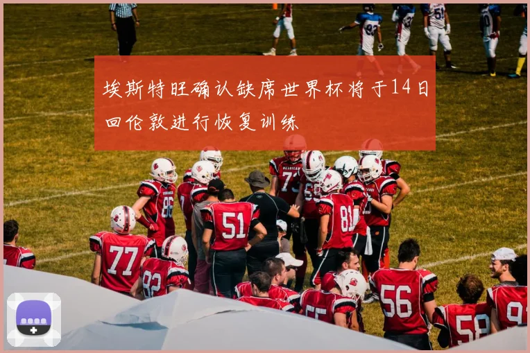 埃斯特旺确认缺席世界杯将于14日回伦敦进行恢复训练
