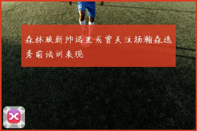 森林狼新帅诺里或曾关注杨瀚森选秀前试训表现