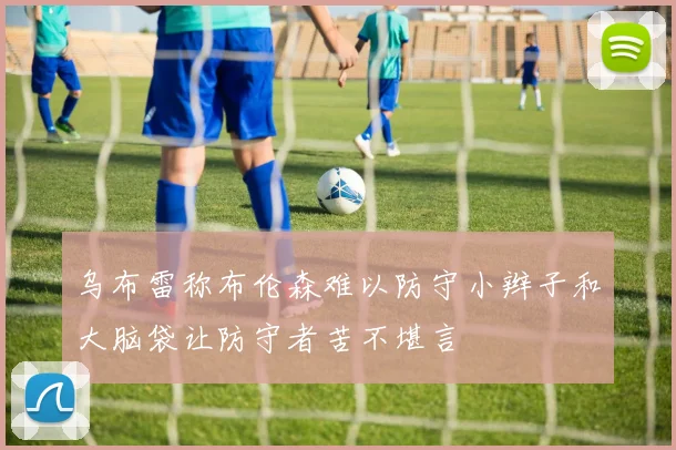 乌布雷称布伦森难以防守小辫子和大脑袋让防守者苦不堪言